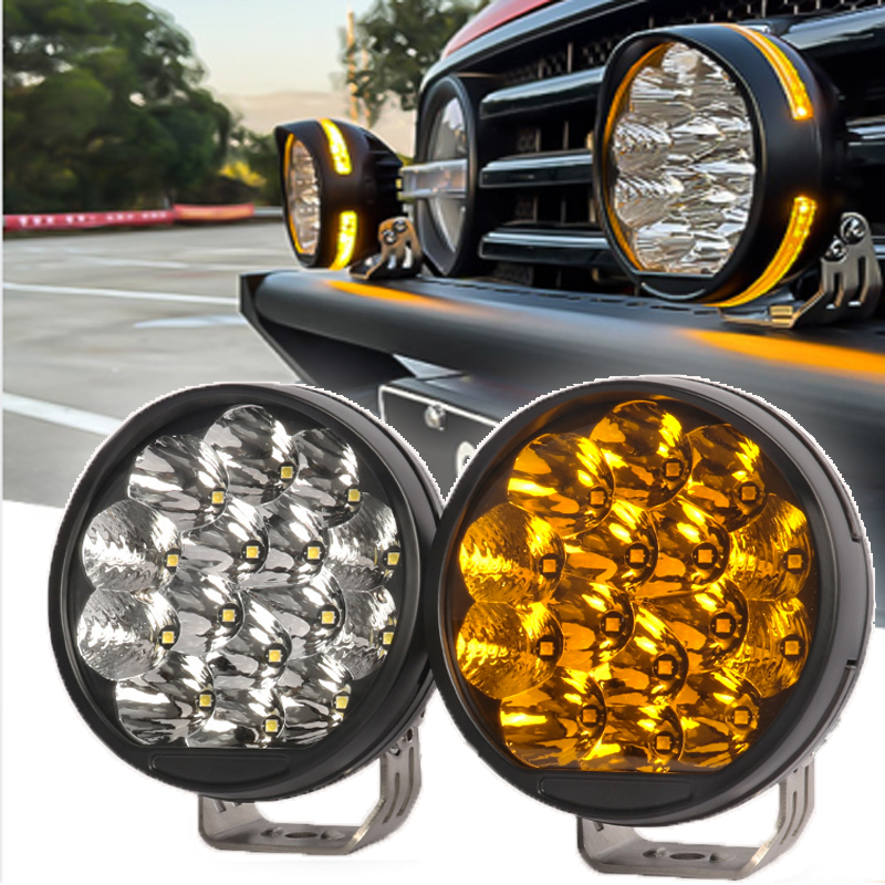 5 inch 75W LED Driving light with DRL and Cover