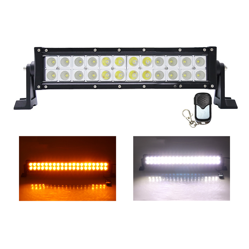 22 Inch Remote Control Strobe Dual Color LED Light Bar